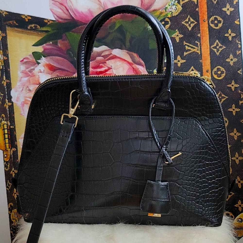Zara Faux Croc Bag